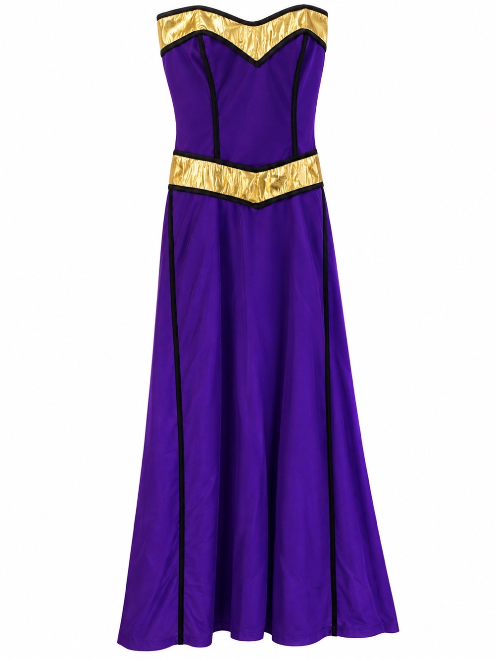 Vintage La Mendola Purple Gold Medieval Renaissance Costume Size L Made USA